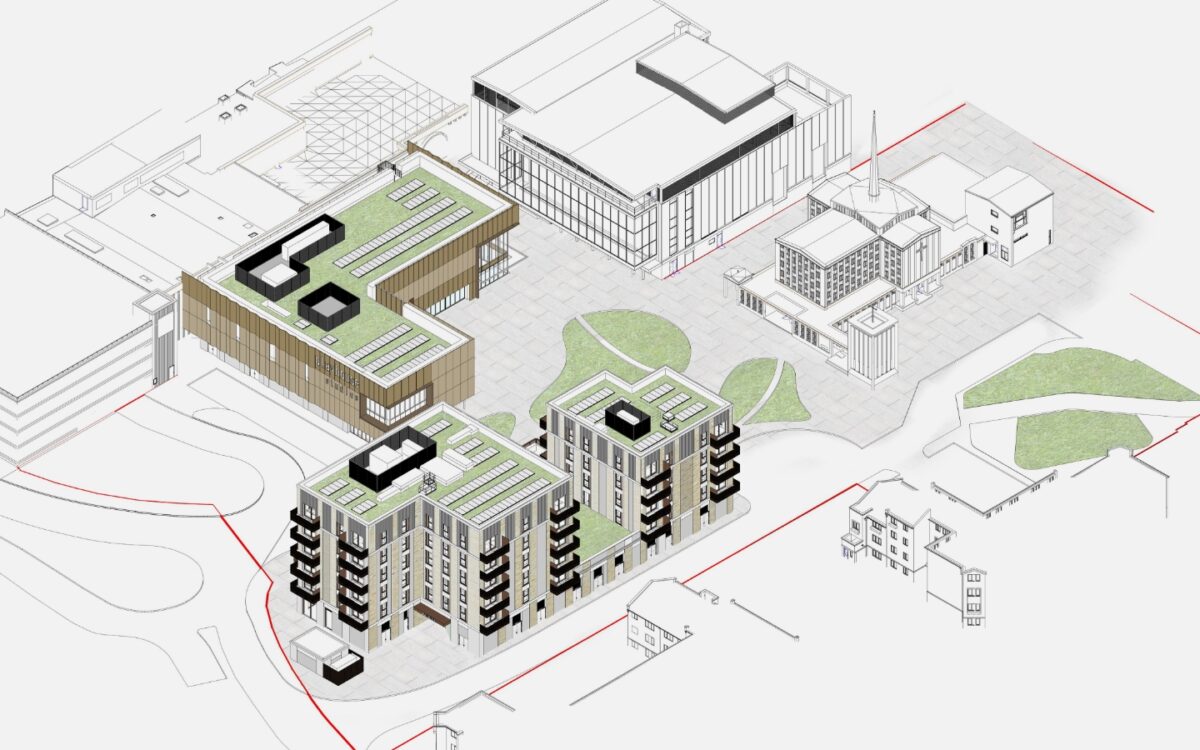 Site plan aerial view